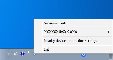 Using miscellaneous functions AAPlaying Media Content Saved on a PC Samsung Link Install the Samsung Link program for easier playback of music stored in your PC through Speaker. Visit http://link.