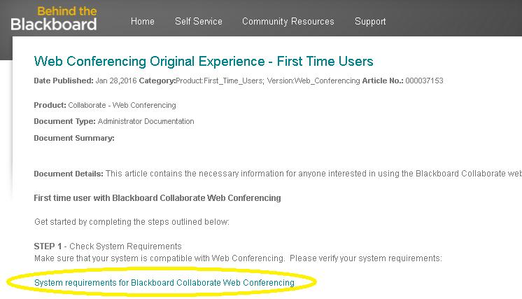 Click on Blackboard Collaborate Web Conferencing (Figure. 2). Figure.