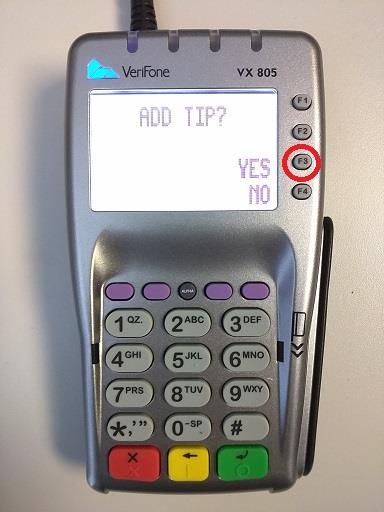 15. On the pinpad press the green key on the keypad to acknowledge the amount. 4.