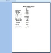 Area. Click Next Page in Print Preview tab to view Qtr4 worksheet. Click Close Print Preview.