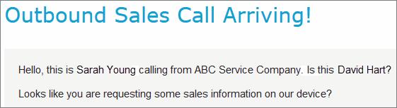 Processing Calls Using Campaign Features customer, a script may be displayed in campaigns in which one or more scripts are defined.
