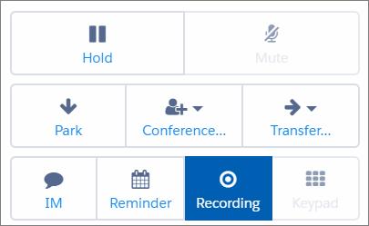 Processing Calls Recording Calls Conference Parked Call: You can add the party to an existing conference call. For example, while the first party is waiting, you can call a second party.