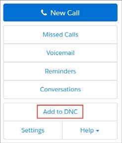 Processing Calls Adding Numbers to the DNC List Using a disposition to add a number to