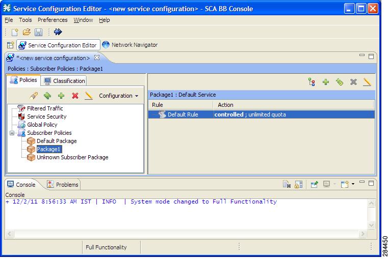 Adding Rules to a Package and Setting General Rules Chapter 3 Configuring the Quota Manager Adding Rules to a Package and Setting General Rules Step 1 Step 2 In the Service Configuration Editor
