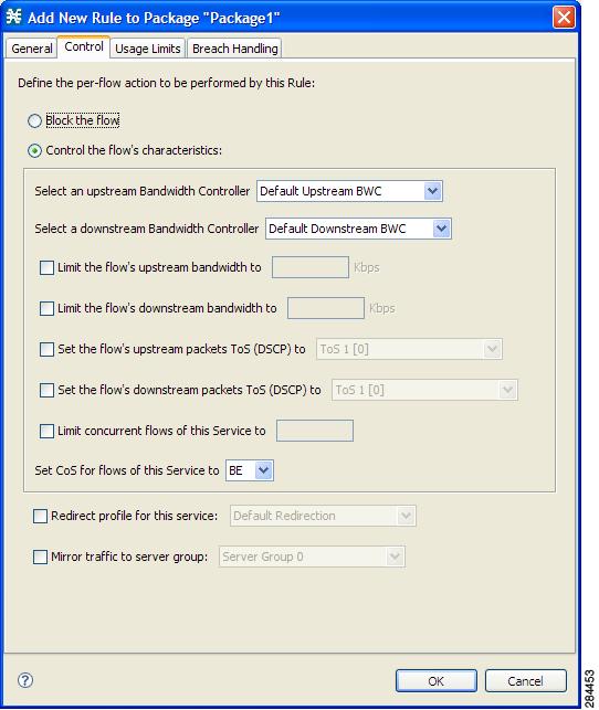 Configuring Control Rules Chapter 3 Configuring the Quota Manager Configuring Control Rules Step 1 Step 2 Step 3 Step 4 In the Service Configuration Editor window, click the Policies tab.