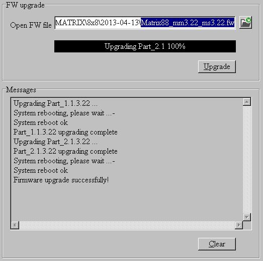 Otherwise, set to Static IP mode and designate a useable IP for the Matrix Set the IP address, not editable when the Auto IP mode is selected. Note: The last IP BYTE s range is 2-252.