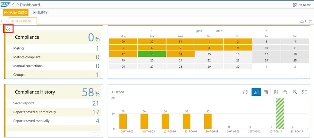 Figure 14. The display mode for general user 2.3 Dashboard structure In SLR Dashboard, there are five keywords which are important, instance, metric, report, measurement and group.