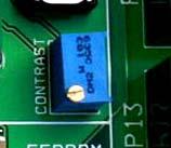 2. Hardware Contrast adjustment The Serial LCD provided the capability of contrast adjustment through a potentiometer.