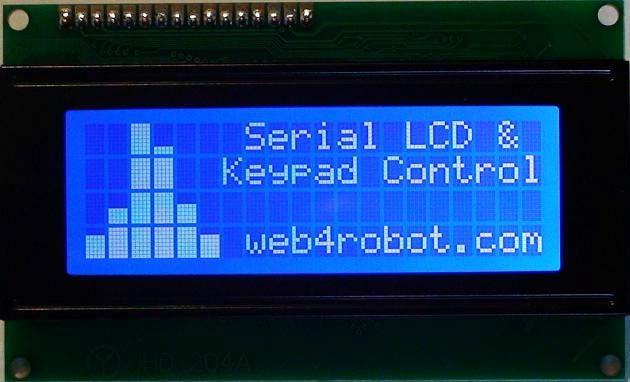 LCD Module with I2C / Serial Interface and Keypad