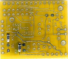 CLCD Board layout and components 1x14 LCD header Pin 1 C1 1uf and C2 10uf 20Mhz resonator Link only