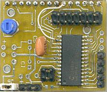 jumper True / Inverted link Gnd pin Serial Input pin Baud rate Jumpers Reset pads 2x7 header (bottom