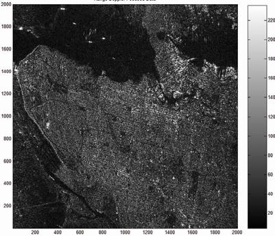 Image A: magnitude of Master SAR Data Image B: Demo Interferogram Image C: Overlaid Image The DEM