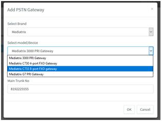 6 Next Step Adding the Mediatrix FXO, E1/T1 or PSTN Gateway to the 3CX Server (p.