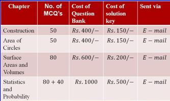 2) with answer key, it costs Rs.