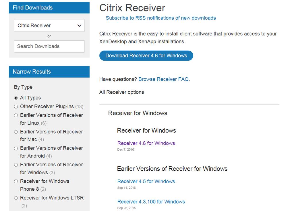 Citrix Receiver Download: Citrix is required to access Health Net and Centene IT Systems Citrix Receiver for Windows 1.