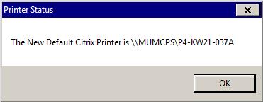 NOTE: The below message will appear to confirm you have set a new default printer. 4. How to Lock Print Pay Advice (Secure Printing) Step 4.