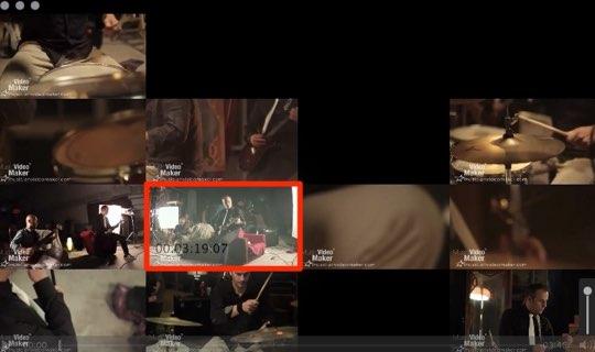 Editing Your Music Video Change the focus of your music video to a different clip by watching playback in the 12-Up Viewer Window.