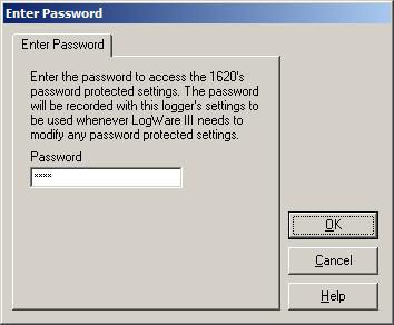 On the Logger Asset Settings dialog, click the Store Password button to display the Select Communications Protocol dialog.
