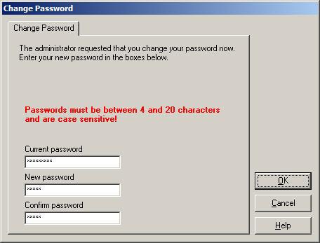 9936A LogWare III Automatic Logins the first time or when the administrator has forced the password for a user account to be changed on next login.