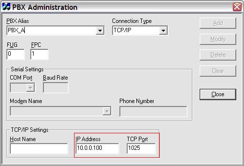 6-4 Securing the IP-PBX Once this has been done you can modify the external application to point to the IP address of the MA4000 server using the port