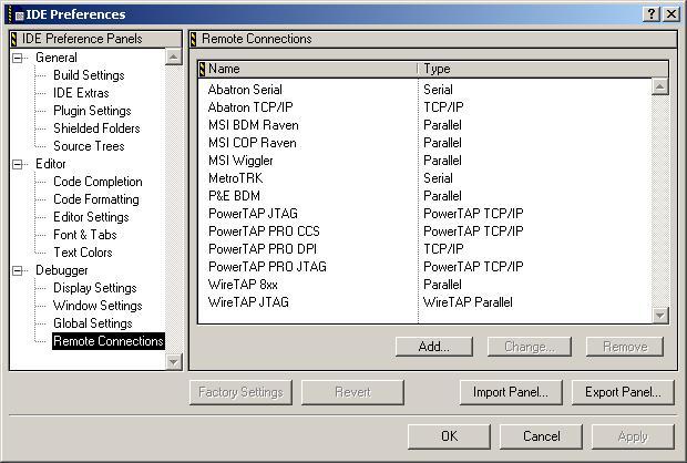 Tutorial Creating a Project Freescale Semiconductor, Inc. 7. Specify the remote connection preferences. a. Select Edit > Preferences.
