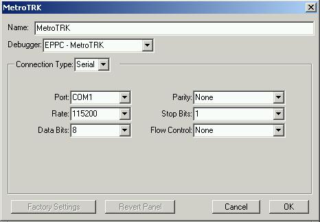 Embedded PowerPC Debugging Supported Remote Connections for Debugging Freescale Semiconductor, Inc. Figure 6.