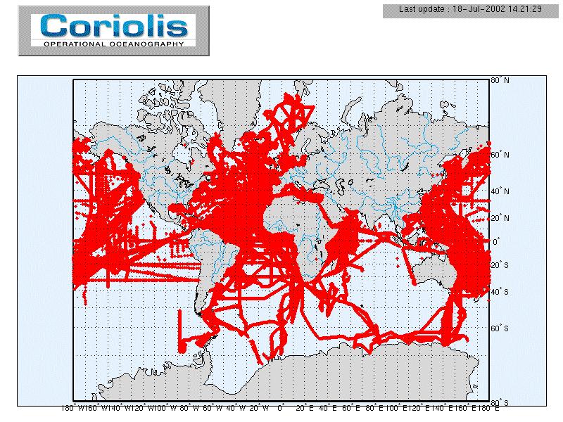 Coriolis data service with a world wide coverage.
