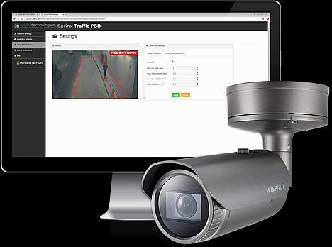 15 Sprinx Traffic PSD is an edge-based application on Hanwha Techwin high definition cameras