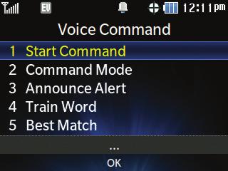 Select All Songs (2) and then press for Play to start playing all of the music on your memory card. Use Voice Commands 1.