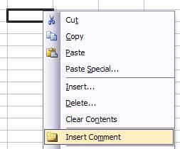 Add Comments Using Mouse Context Menu Another simple, yet nifty way to insert a comment into an Excel cell is to simply right-click on the cell and
