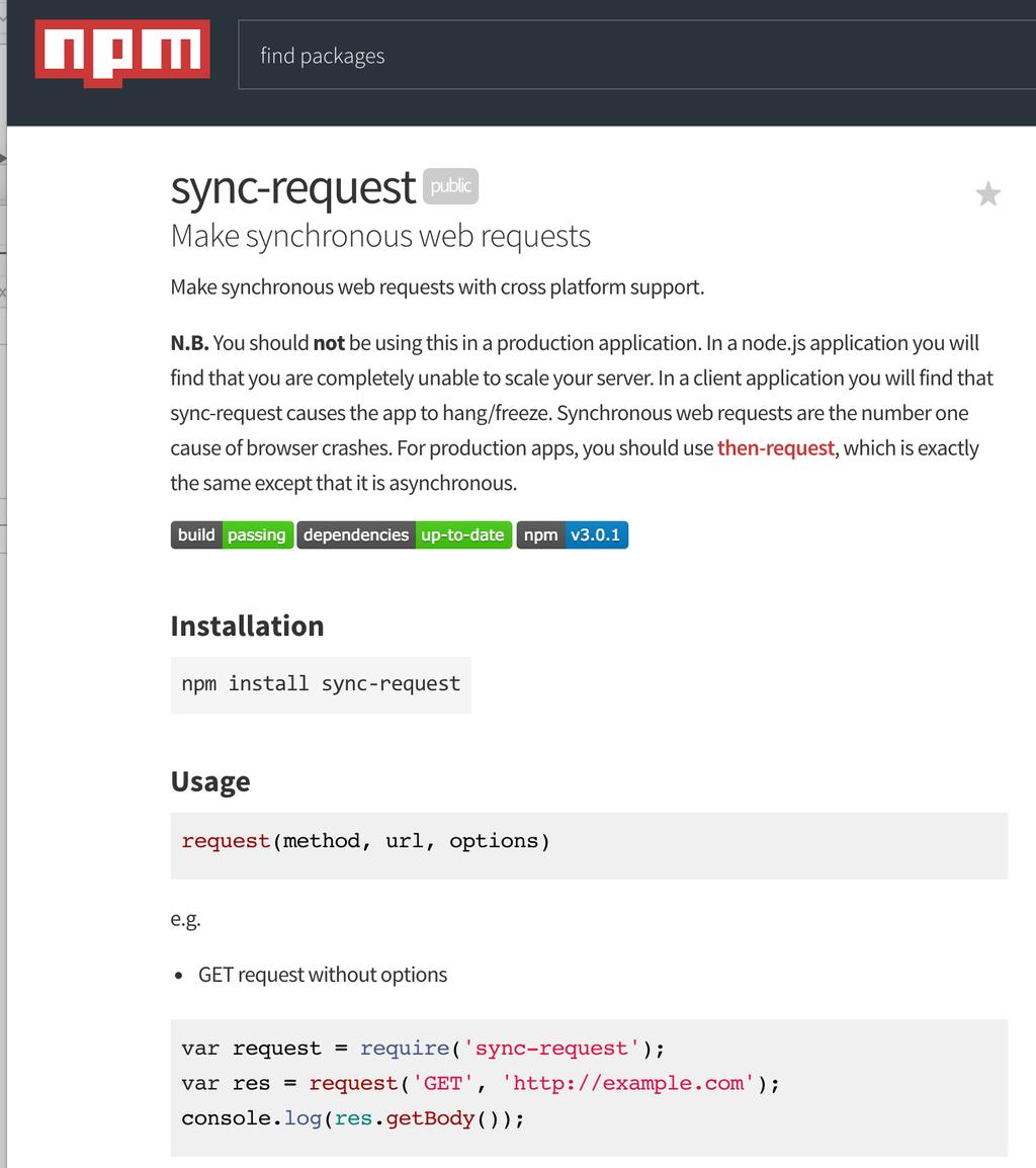 sync-request To keep unit tests simple, we can switch to synchronous mode.