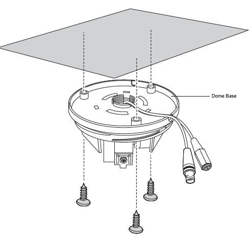 MD4 Series Mini Dome Features Bottom Mounting Easy