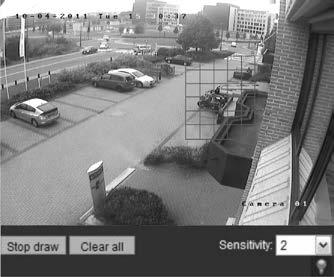 3BChapter 4: Configuring the camera Click the Zone settings tab to display the motion detection screen.