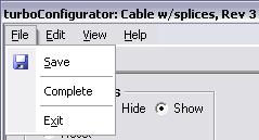 Type-in signal name, and click outside the popup box f. Make electrical connections between all necessary locations contacts F. Complete turboconfigurator 1. Go to File and select Save 2.