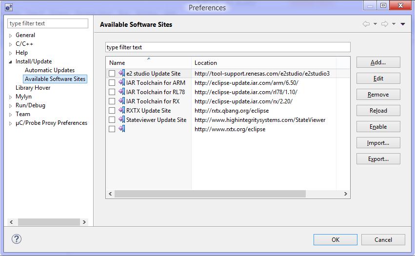 2.3.2. Offline Minor Version Update This section illustrates how to update e² studio without the Internet connections (1) Download the Differential Update program file of e² studio from the following