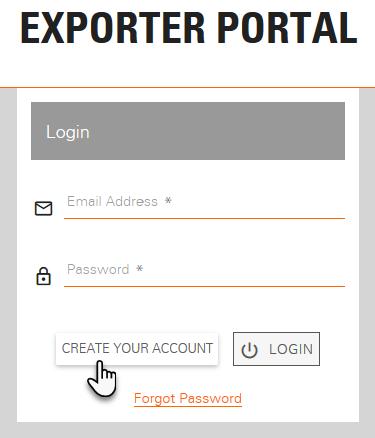 1.3 CREATE A NEW ACCOUNT A. To register a new account, click CREATE YOUR ACCOUNT B.