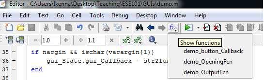 Each callback function is called when a particular kind of user input is received by the component.