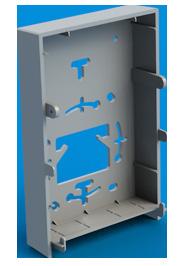 Supports mounting to hard wall, ceiling, electrical outlet box, pole or truss.
