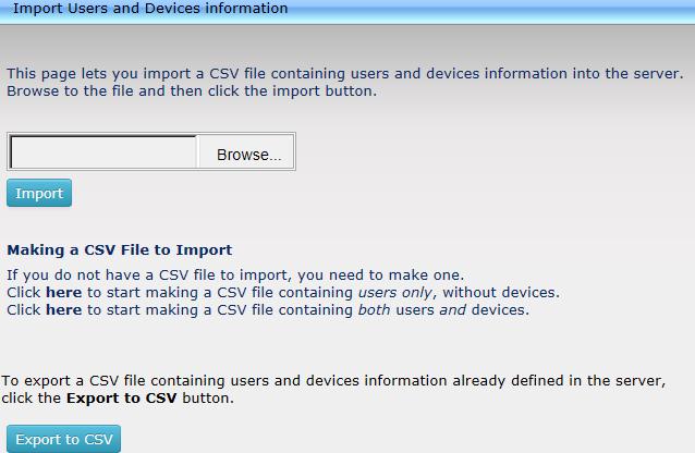 Administrator's Manual A. Importing Users into the Server A Importing Users into the Server Note: Applies to non-lync environments.
