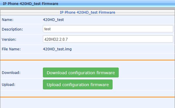 Administrator's Manual B. Preparing a Configuration File Determine from the phone's name if it does not have firmware it will be red-coded. If so, you must upload the phone's.