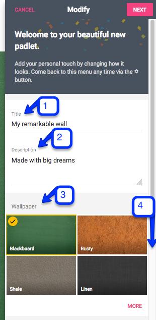 Page 6 of 15 Set Padlet basic details 1. Title of your Padlet (try to align this to your subject module number/name) 2.