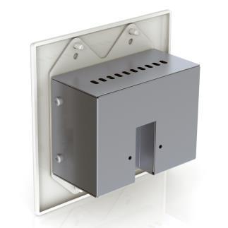 3af PoE P/N: 900-00207-W (White finish, UDP 3 rd Party Control) P/N: 900-00207-B (Black finish, UDP 3 rd Party Control) Side panel outputs can be used with the unxp2o single-gang passive wall plate