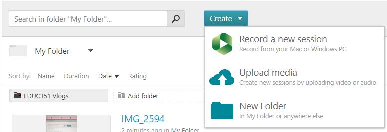 Uploading Media to Panopto If you have already created a video or audio