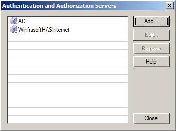 24 Winfrasoft HAS Add a HAS Authentication repository (N3) (1) Start the Microsoft UAG 2010