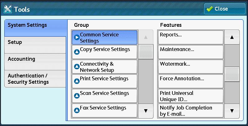 39). To register the license key for software options with your machine To enable Custom Services on the menu of CentreWare Internet Services Important It takes a few minutes longer than usual to