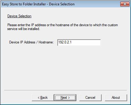 Uninstallation / Version Upgrade Procedures 3 Enter the IP address or host name of your machine and then click [Next].