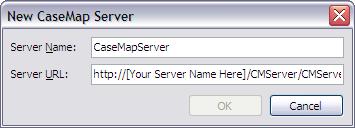 22 TextMap installation, you will need to register a CaseMap Server in the client application in order for users to access SQL cases in TextMap. To register a CaseMap Server 1. Launch TextMap. 2.
