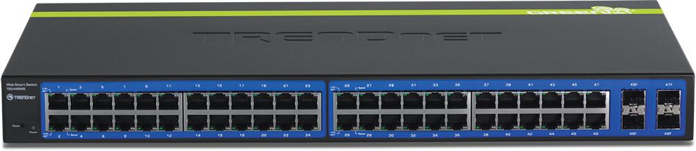 reset the switch to factory defaults. Gigabit Ethernet Ports (1-48) Connect network devices.