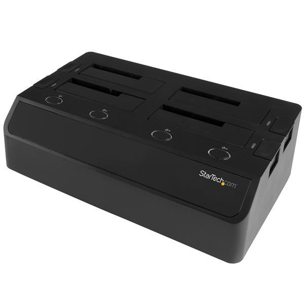 4-Bay Hard Drive Docking Station for 2.5 /3.5 SSDs and HDDs - esata/usb 3.