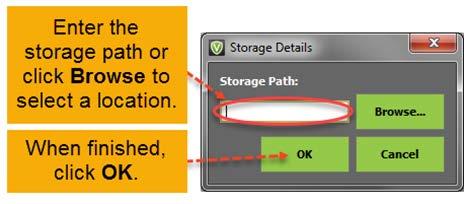 Figure 55 Note: Creating a file storage location does not change any user storage mappings.